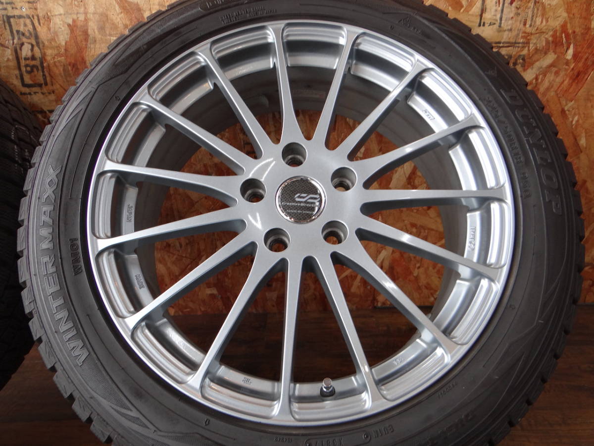 タイヤ、ホイール 18インチ エンケイ CDF1 7j 48 114.3 5H 225/50R18 ダンロップ ウィンターマックス WM01 4本 CH-R エスティマ ヴェゼル