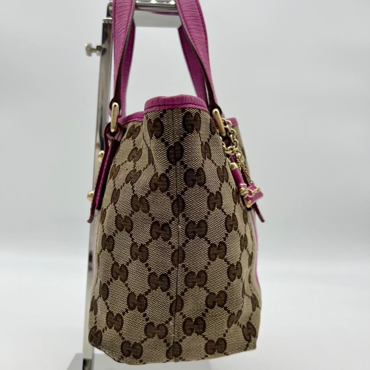 1円【極美品・ミニサイズ】GUCCI グッチ GG柄 ミニハンドバッグ 