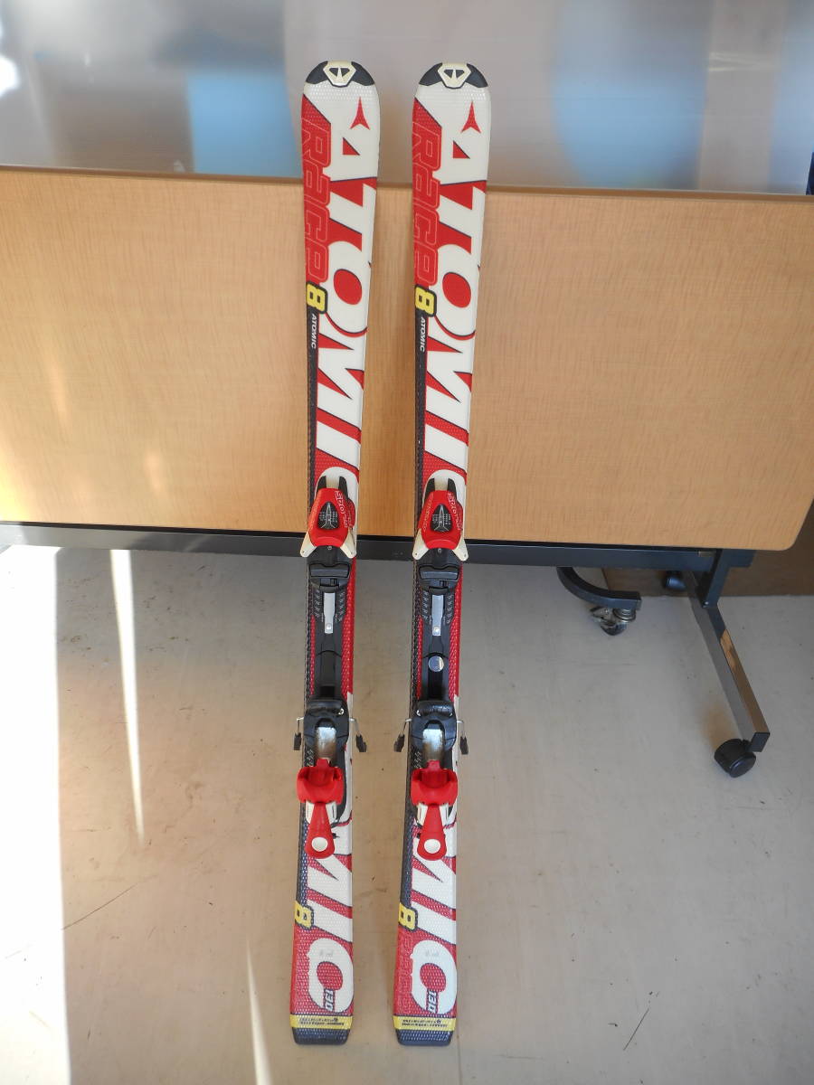 ATOMICスキー板130＆ストック スキー4点セット ATOMICスキー板130靴24