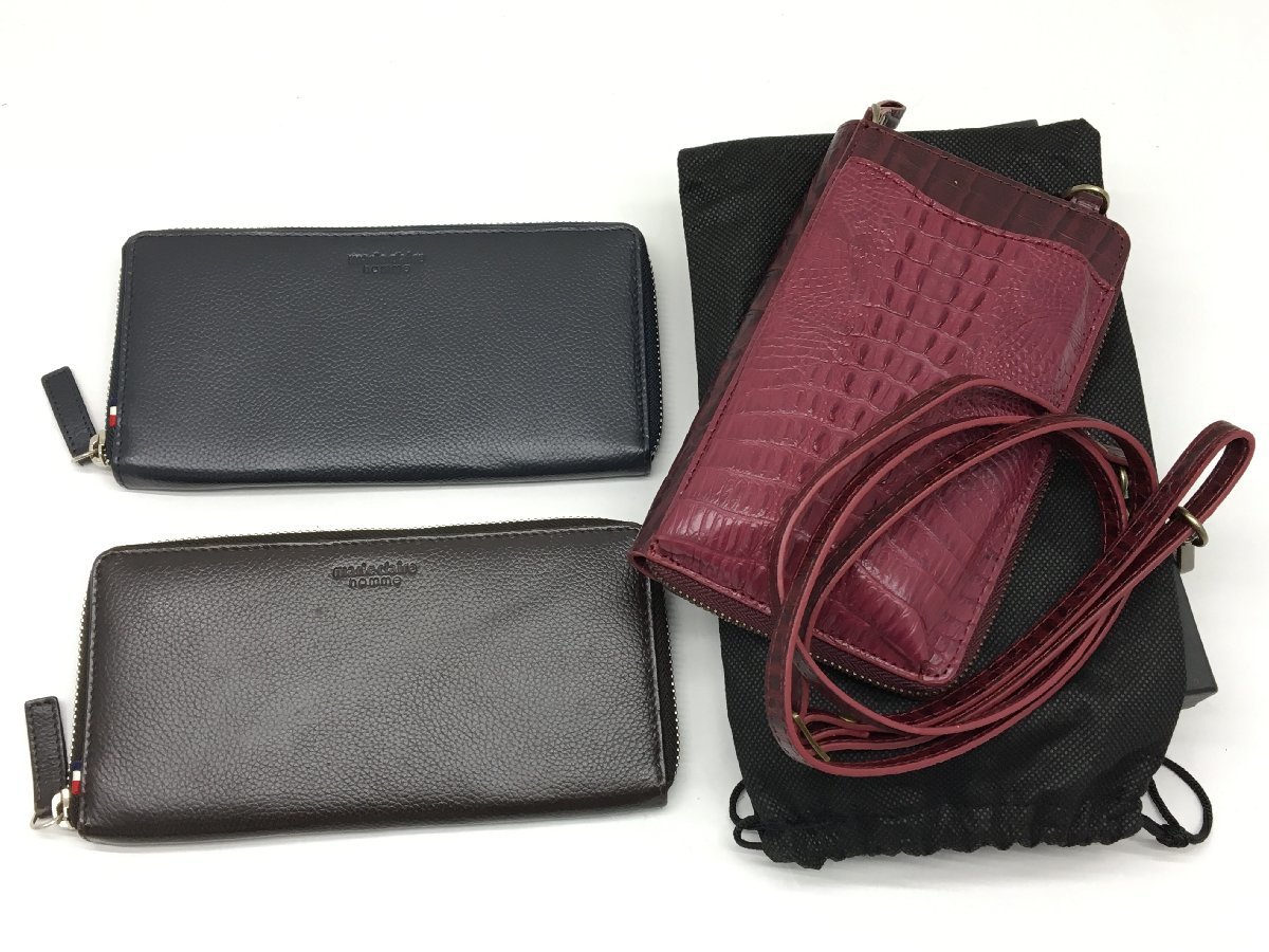 ランセル/ダンヒル/クロコダイル カイマン など ハンドバッグ/ボストンバッグ/財布 まとめ 9点 中古 ボストンバッグ ハンドバッグ カイマン 処分価格 未使用 マットクロコダイルボストンバック（L）