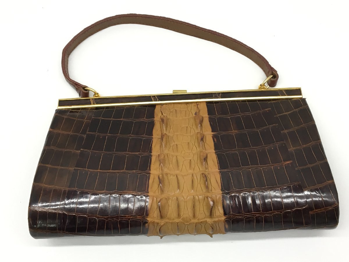 ランセル/ダンヒル/クロコダイル カイマン など ハンドバッグ/ボストンバッグ/財布 まとめ 9点 中古 ボストンバッグ ハンドバッグ カイマン 処分価格 未使用 マットクロコダイルボストンバック（L）