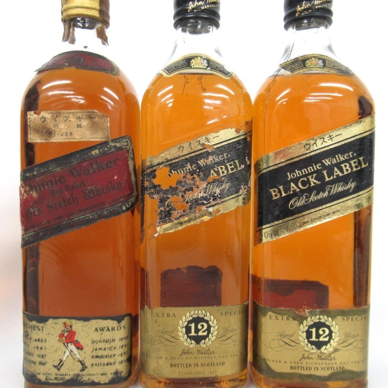 飲料 3本セット ジョニーウォーカー ブラックラベル レッドラベル