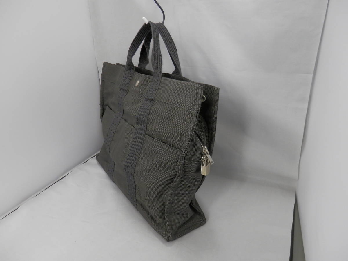 エルメス エールラインPM キャンバス トートバッグ ハンドバッグ 