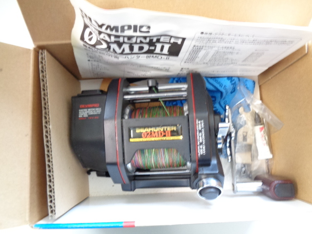 OLYMPIC オリンピック 電動リール SEAHUNTER 02MD-II 美品 動作確認済み OLYMPIC オリムピック SEAHUNTER 02MD-Ⅱ 電動