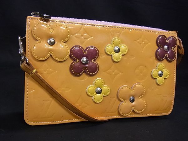 1円 LOUIS VUITTON ルイヴィトン M92248 モノグラム ヴェルニ フラワー