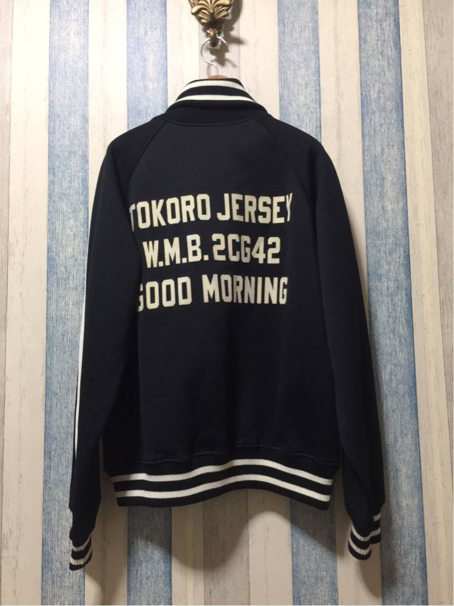 所ジョージ TOKORO JERSEY トラックジャケット ジャージ 黒白 アサヒ 