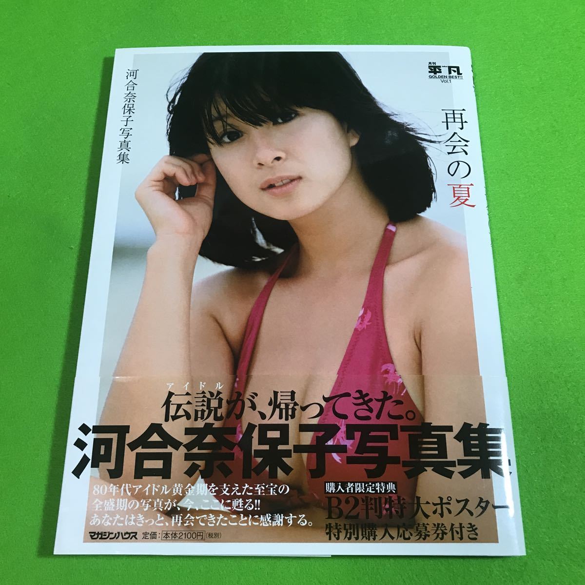 美品】 送料無料 河合奈保子写真集 月刊平凡 GOLDEN BEST!! Vol.1 再会 