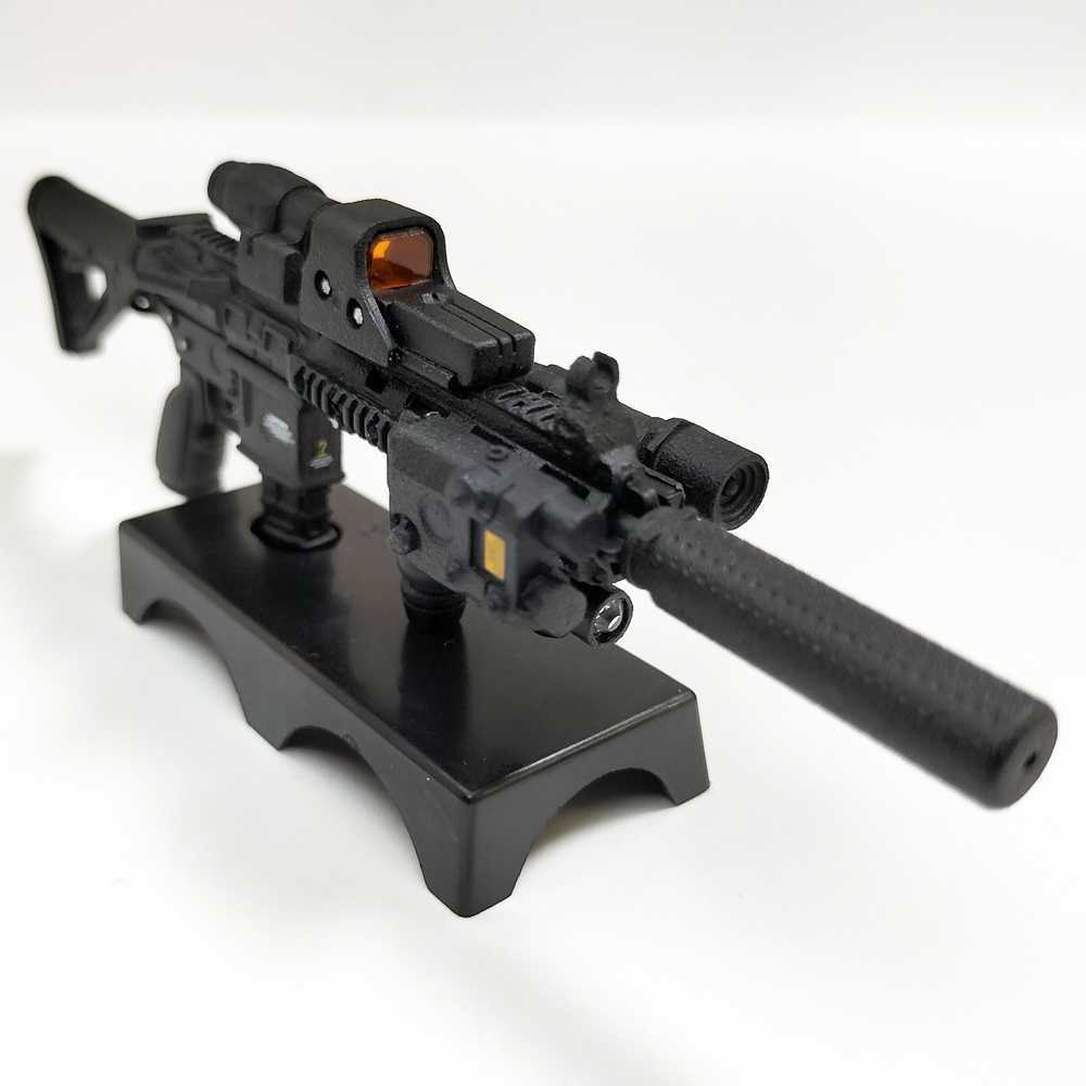 アサルトライフル HK416 プラモデル 完成品 全塗装 武器 パーツ