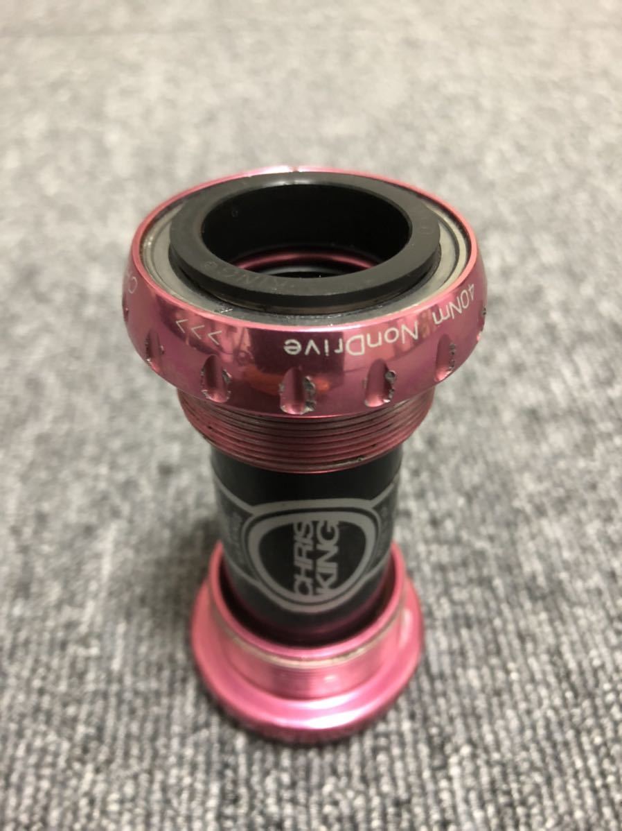 (y)Chris King ボトムブラケット ピンク 0 King ThreadFit™ black) (black) 24の通販 Chris King ThreadFit 24