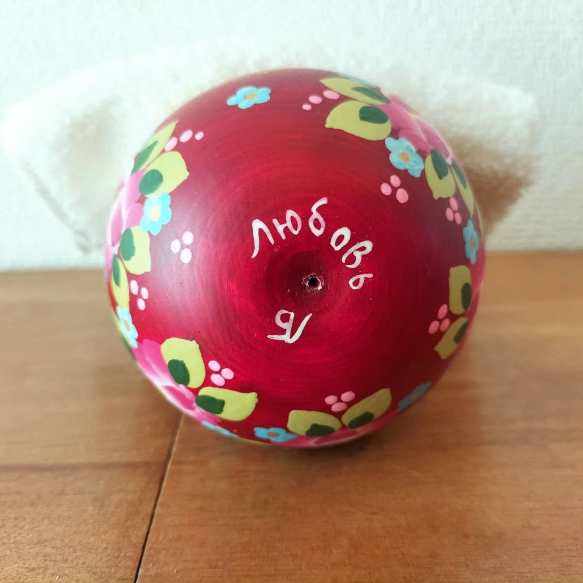 LYH052】 北欧ロシア雑貨、起き上がりこぼし【3匹の猫】リューバ作