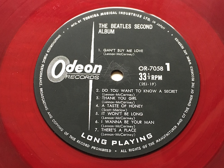 赤盤☆THE BEATLES SECOND ALBUM☆ザ・ビートルズ No.2！☆オデオン盤