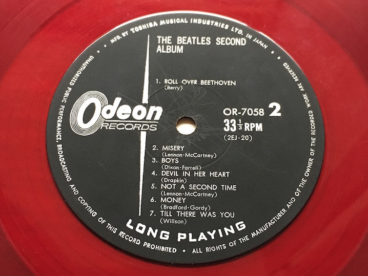 赤盤☆THE BEATLES SECOND ALBUM☆ザ・ビートルズ No.2！☆オデオン盤