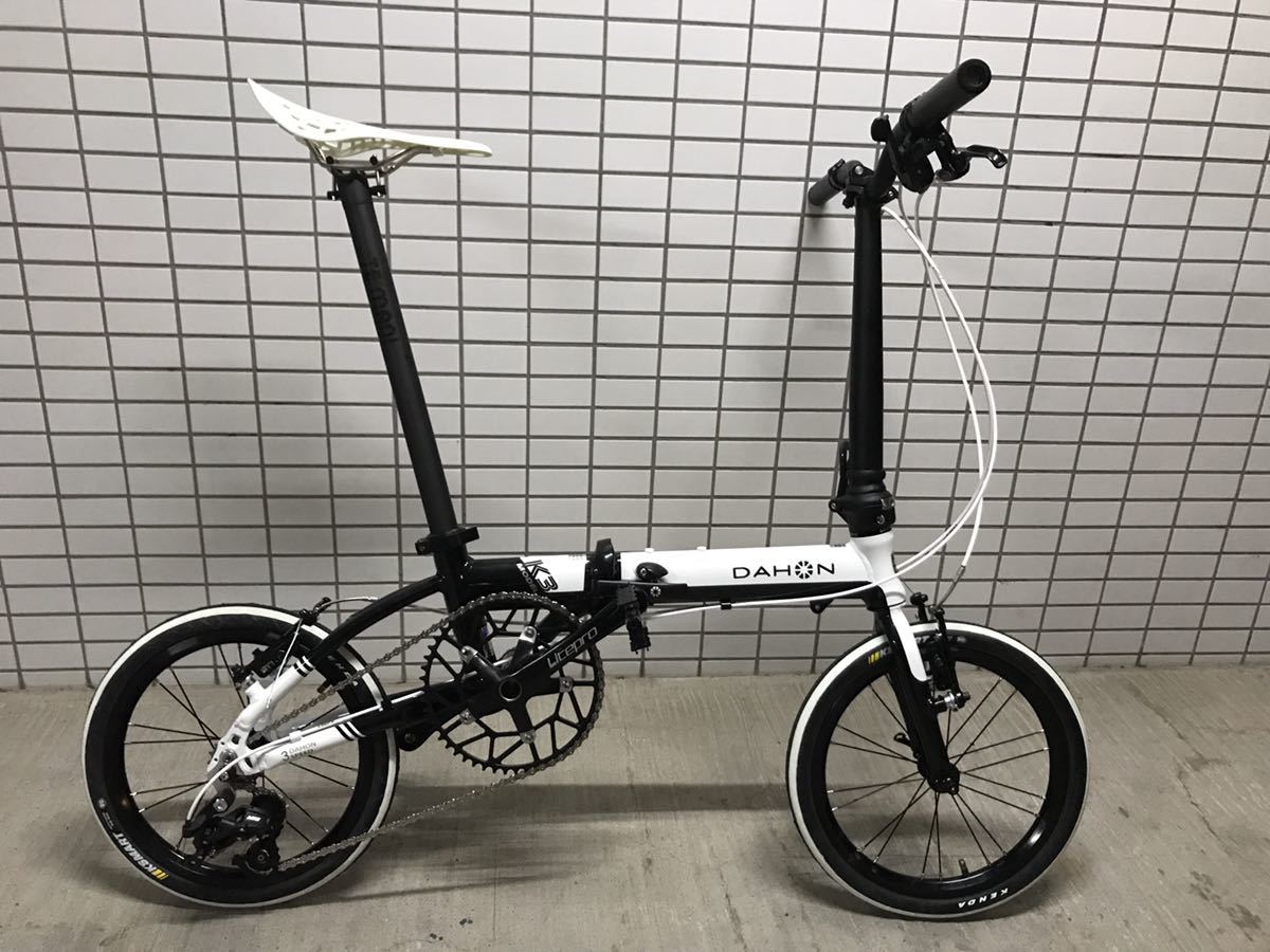 1円～ DAHON ダホン K3 カスタム 16インチ 5速仕様 7.6KG カーボン部品 