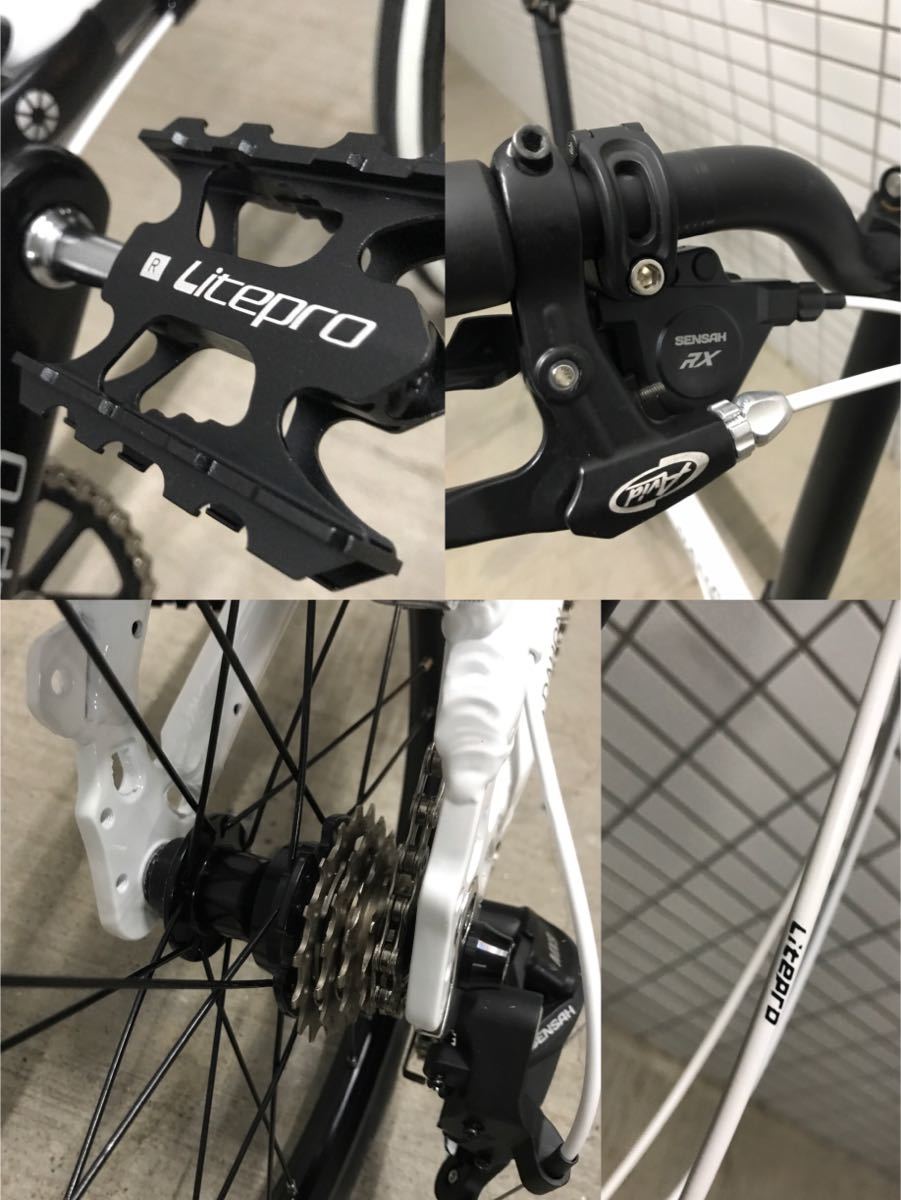 1円～ DAHON ダホン K3 カスタム 16インチ 5速仕様 7.6KG カーボン部品 