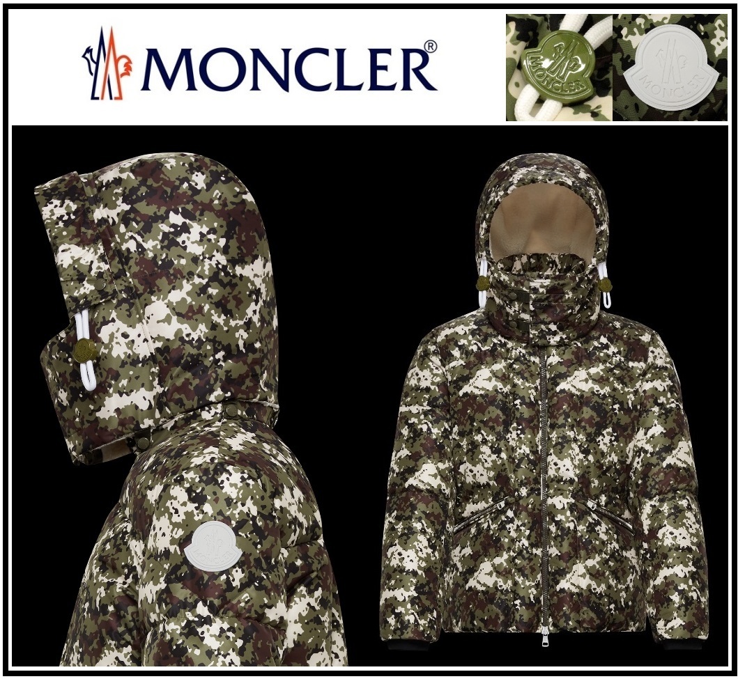 28万新品本物◇モンクレールジャパン◇3◇MONCLER カモフラ柄ダウン 