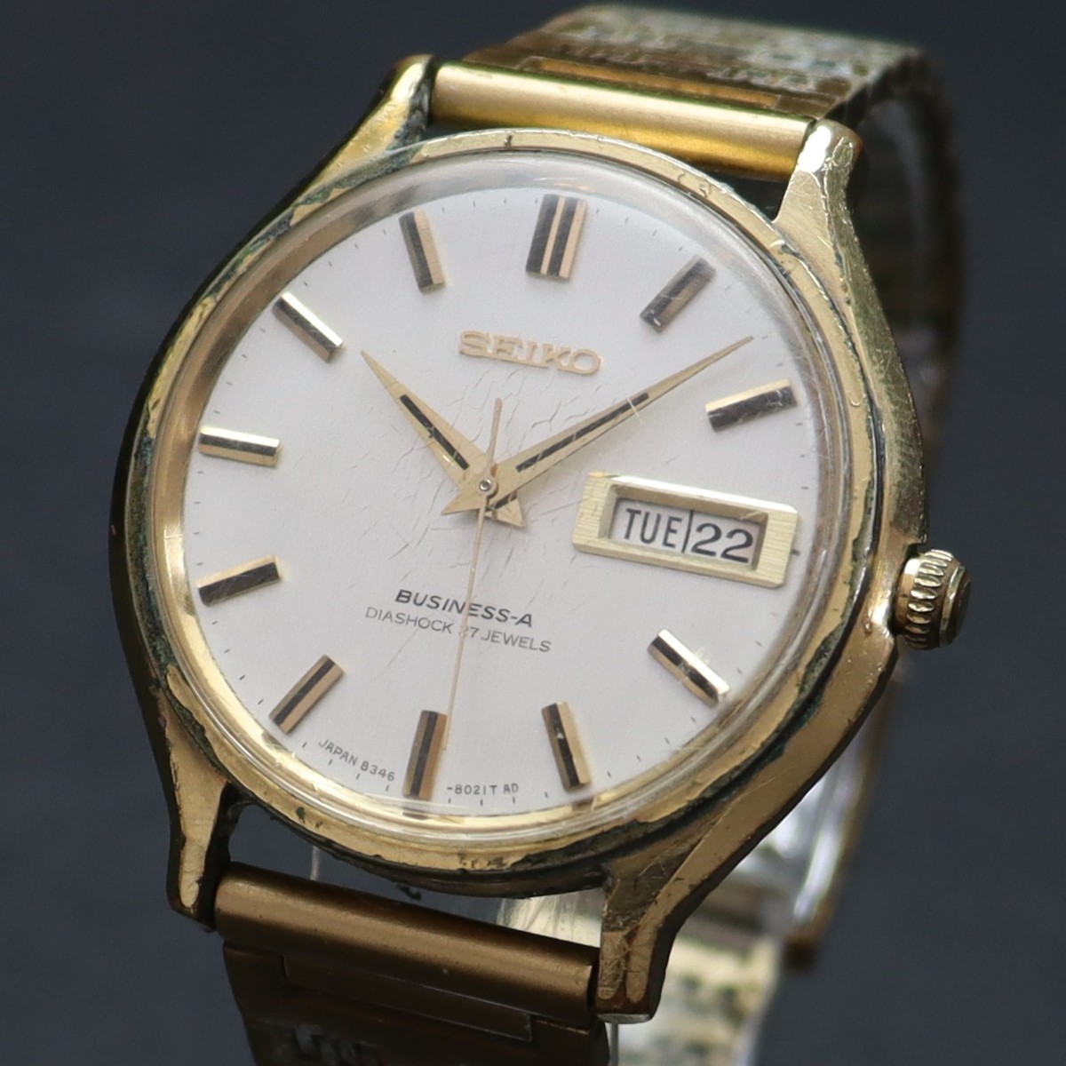 SEIKO BUSINESS-A セイコー ビジネス-A 8346-8000 自動巻き 27石 SGP 