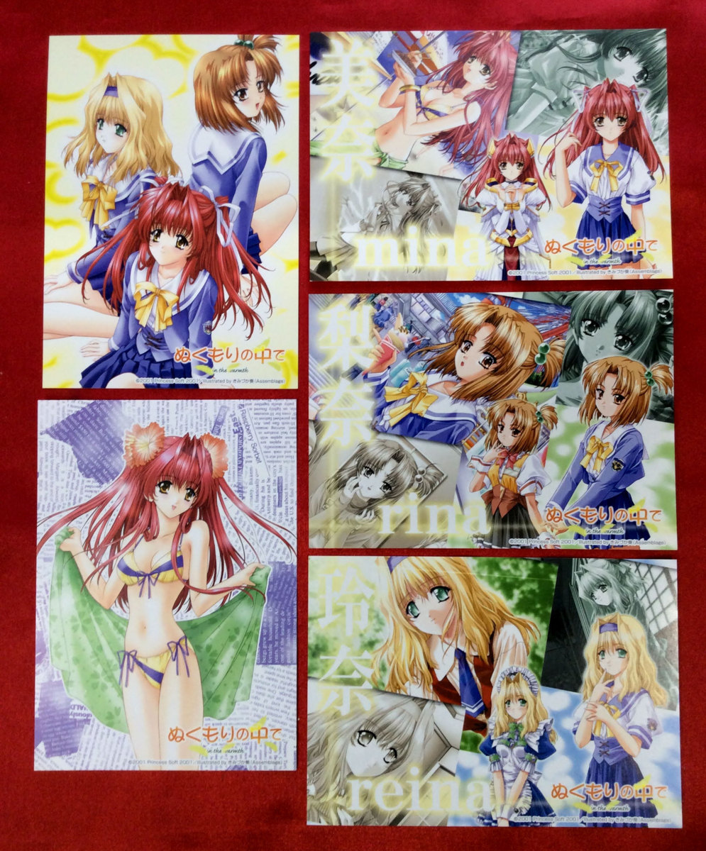 ぬくもりの中で きみづか葵 ポストカード 5枚 非売品 当時モノ 希少