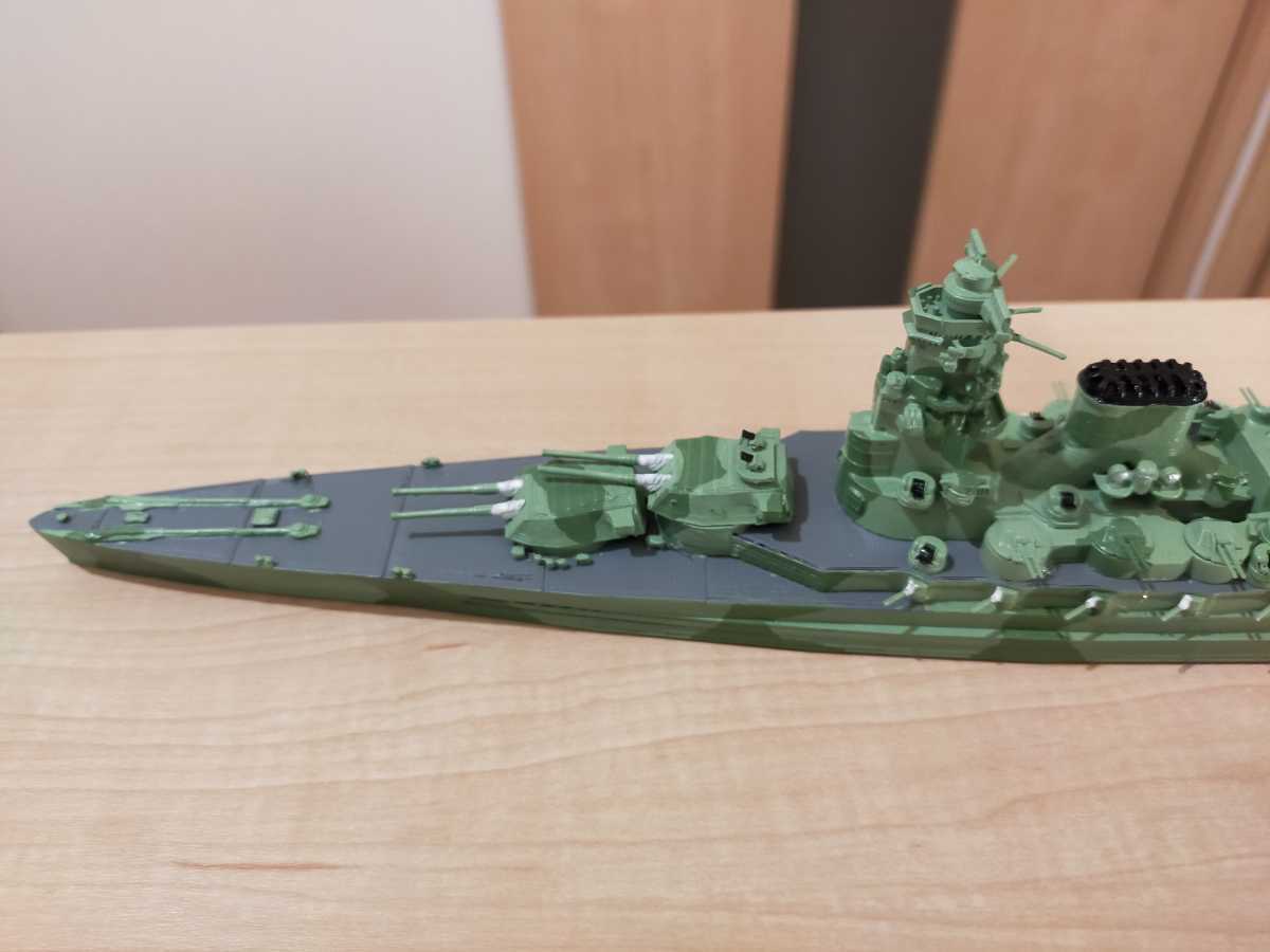 日本海軍 1/700艦船模型 13号型巡洋戦艦のキット組立品（対潜迷彩仕様