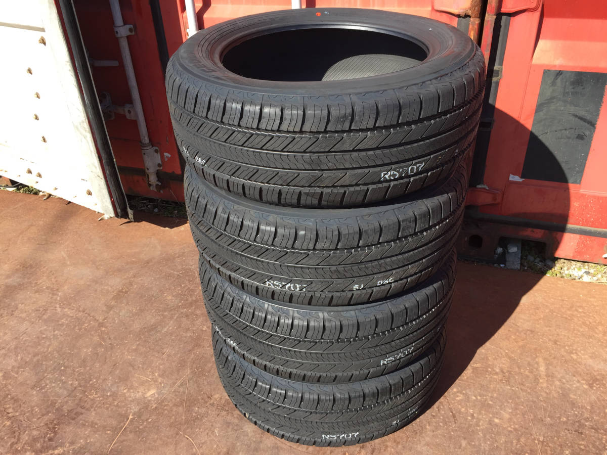 バリ山　ヨコハマ　ジオランダ-G058　225/55R18　セリアル19年52週　７分山　４本価格 バリ山ヨコハマジオランダ-G058