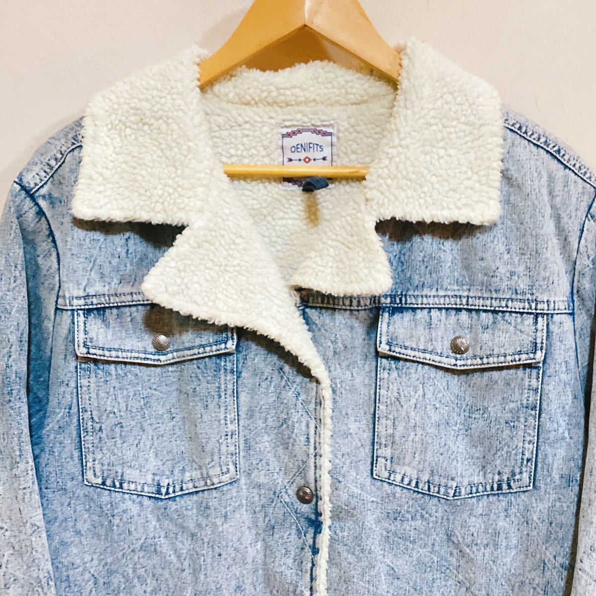 DENIFITSデニフィット 裏ボア フライト ジャケット B3 デニム G