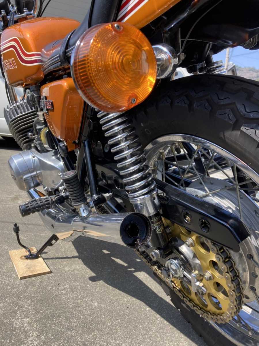 カワサキ H2 750SS マッハ ショットガン 3本チャンバー マフラー H1