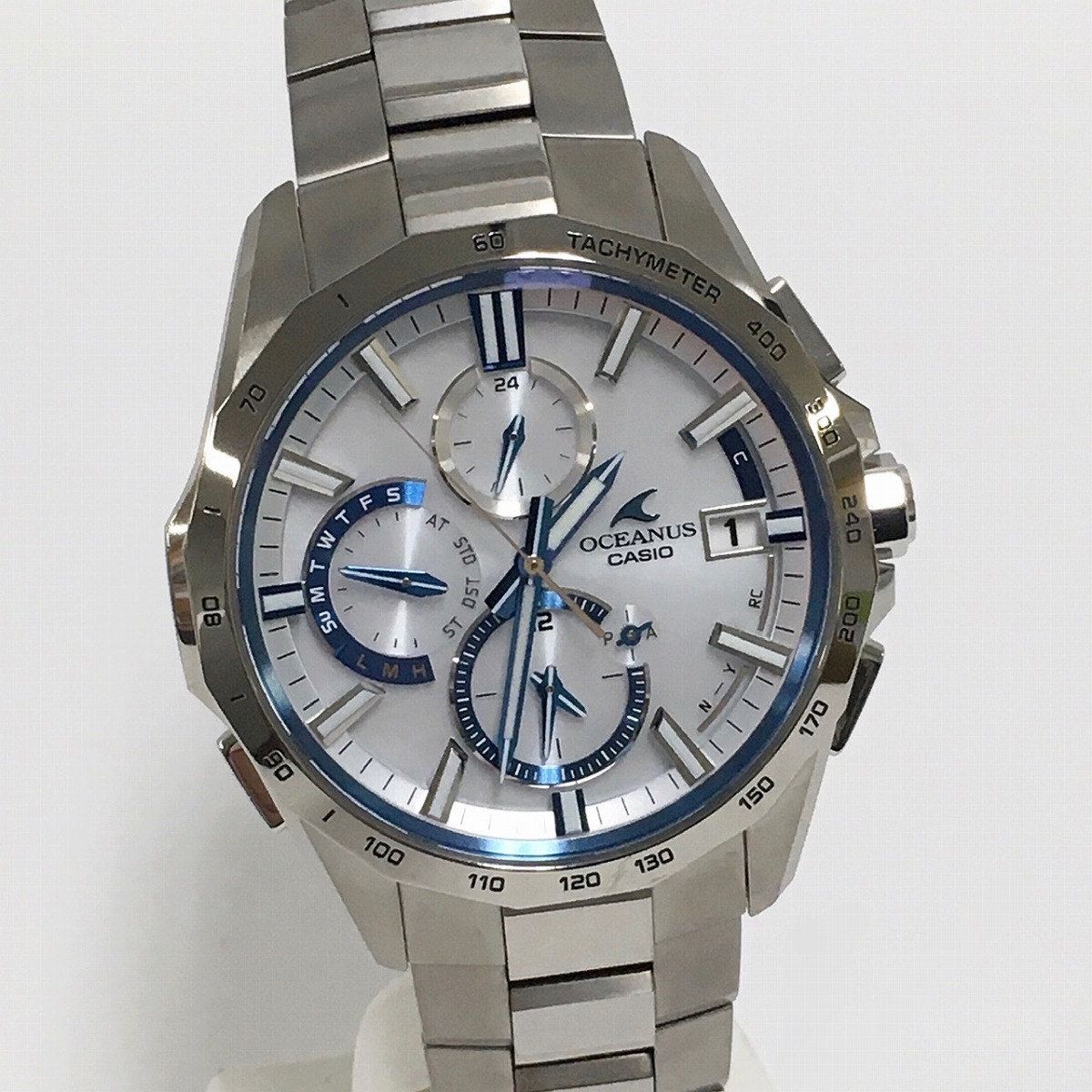 中古】CASIO OCEANUS 腕時計 OCW-S4000F-7AJF 2WAY MANTA 電波 タフ  