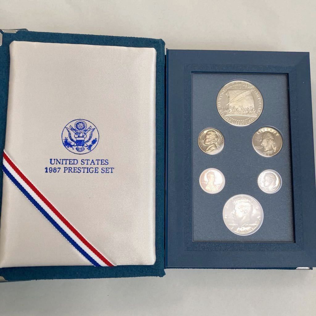 アメリカ 1987年 シルバープルーフ プレステージセット Certificate of