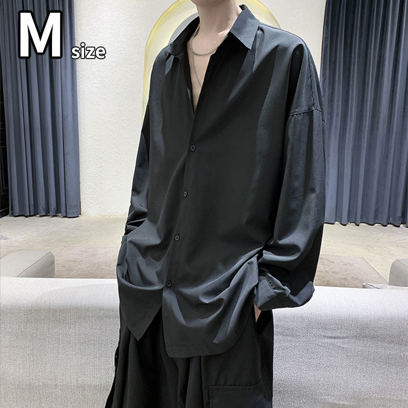シャツ メンズ レディース 黒 M 長袖 カジュアルシャツ ワイシャツ モード系 ストリート系 ナチュラル系 モノトーン 韓国 トップス 洋服 Mサイズ 売買されたオークション情報 Yahooの商品情報をアーカイブ公開 オークファン Aucfan Com