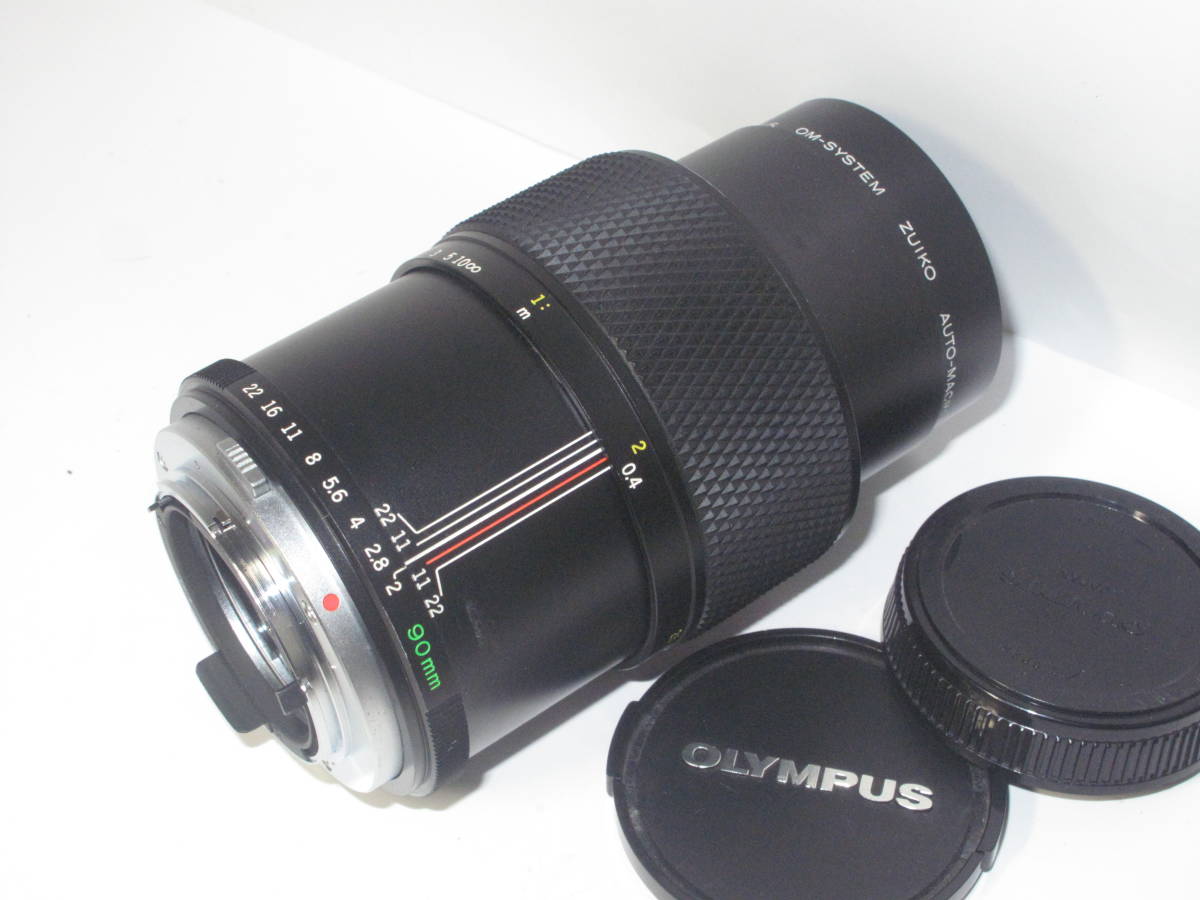 OLYMPUS OM-SYSTEM ZUIKO 90mm 1:2 マクロレンズ オリンパス OM ZUIKO AOTO マクロ 90mm f2 (大口径) □希少□ 106423