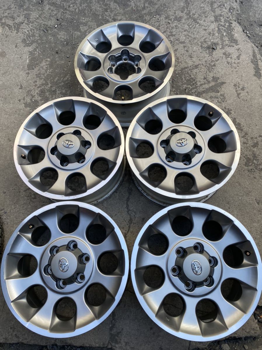 FJクルーザー 純正アルミホイール 17x7.5J PCD 139.7 6H 5本セット 