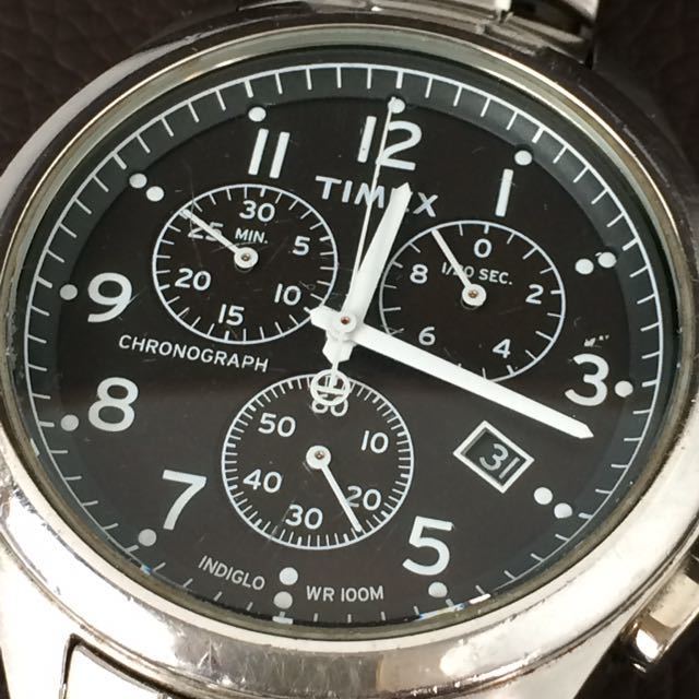 180-0872 稼働品 TIMEX タイメックス 1854 T2M469 メンズ腕時計 クロノ 