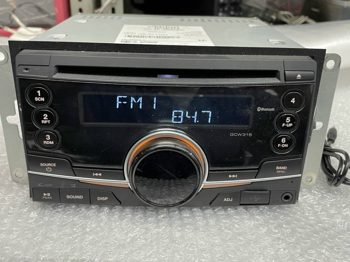 スズキ 純正 オーディオ GCW315 CD 2DIN USB AUX Bluetooth クラリオン 