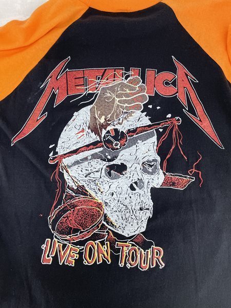 METALLICA メタリカ バンT 七分 Tシャツ パキ綿 ヴィンテージ size:M 