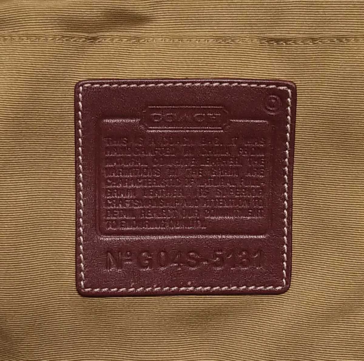 超レア☆美品】 COACH コーチ トートバッグ B4収納 レザー ボルドー 赤  