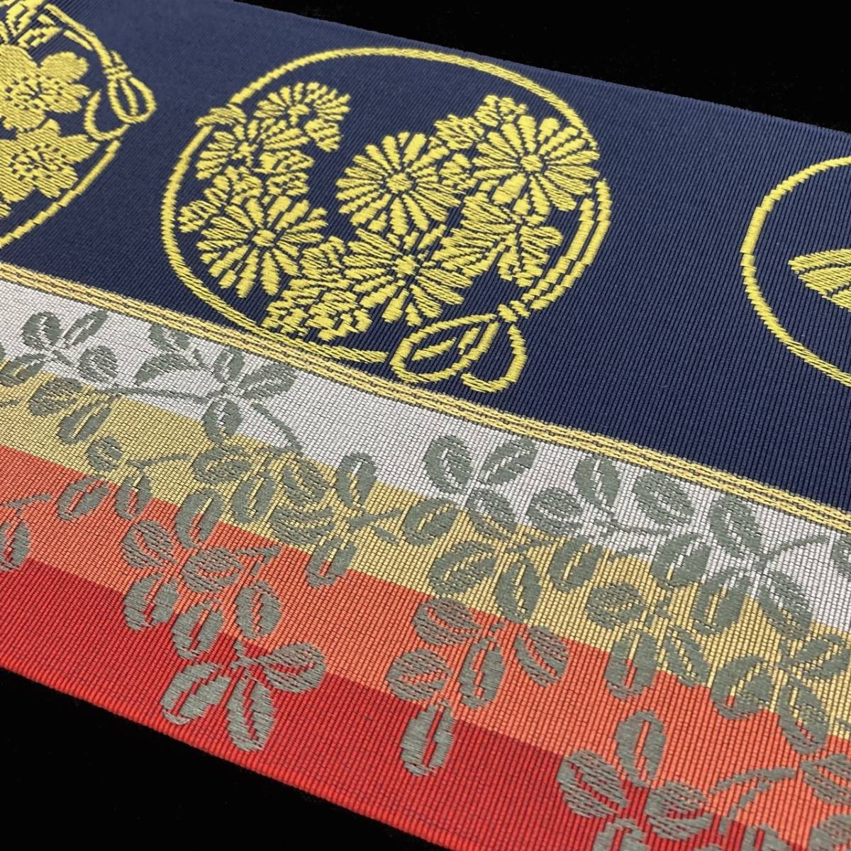 【送料無料】 新品　未使用品　博多織　半幅帯　さくら　森博多織　正絹　日本製　和装　小袋帯　半巾帯　ho-ha-121 さくら 半幅帯 博多織 新品未使用公式WEB 博多帯 さくら公式ショップ限定