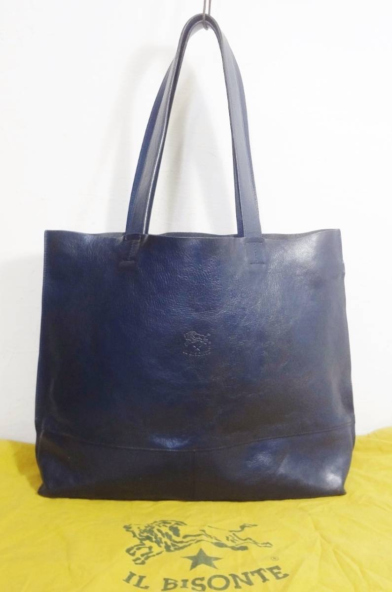 美品 希少】 IL BISONTE イルビゾンテ オールレザー トートバッグ 