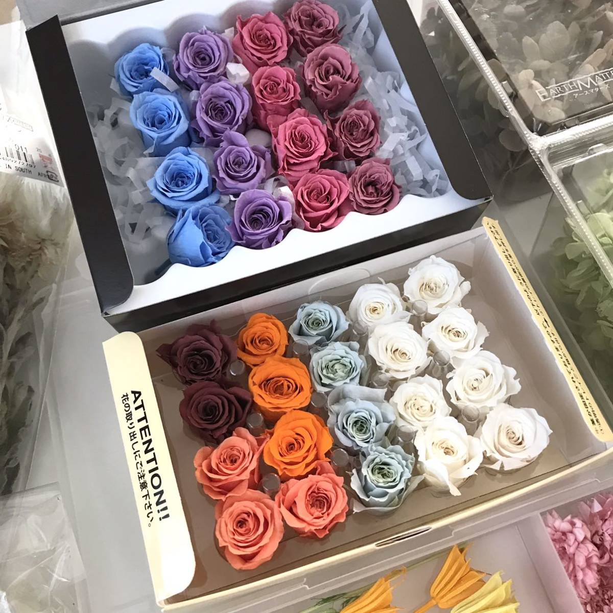 ハーバリウム花材、プリザ 薔薇 、紫陽花、かすみ草、まとめ売り、おまけ付き① ハーバリウム花材】花材 まとめ売り 大量 プリザーブドフラワー ドライ