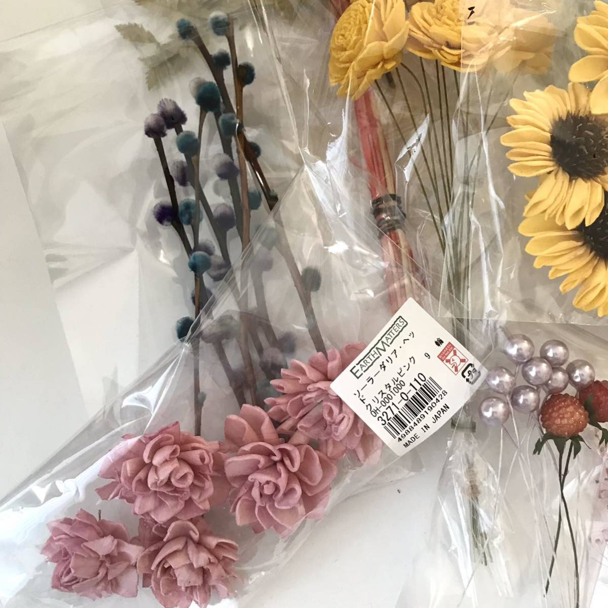 ハーバリウム花材】花材 まとめ売り 大量 プリザーブドフラワー ドライ
