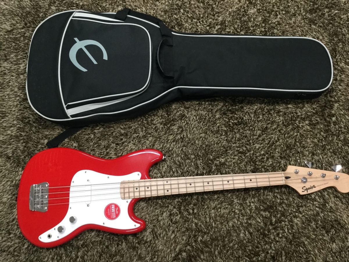 Squier by Fender Bronco Bass RED ( スクワイヤー ブロンコベース