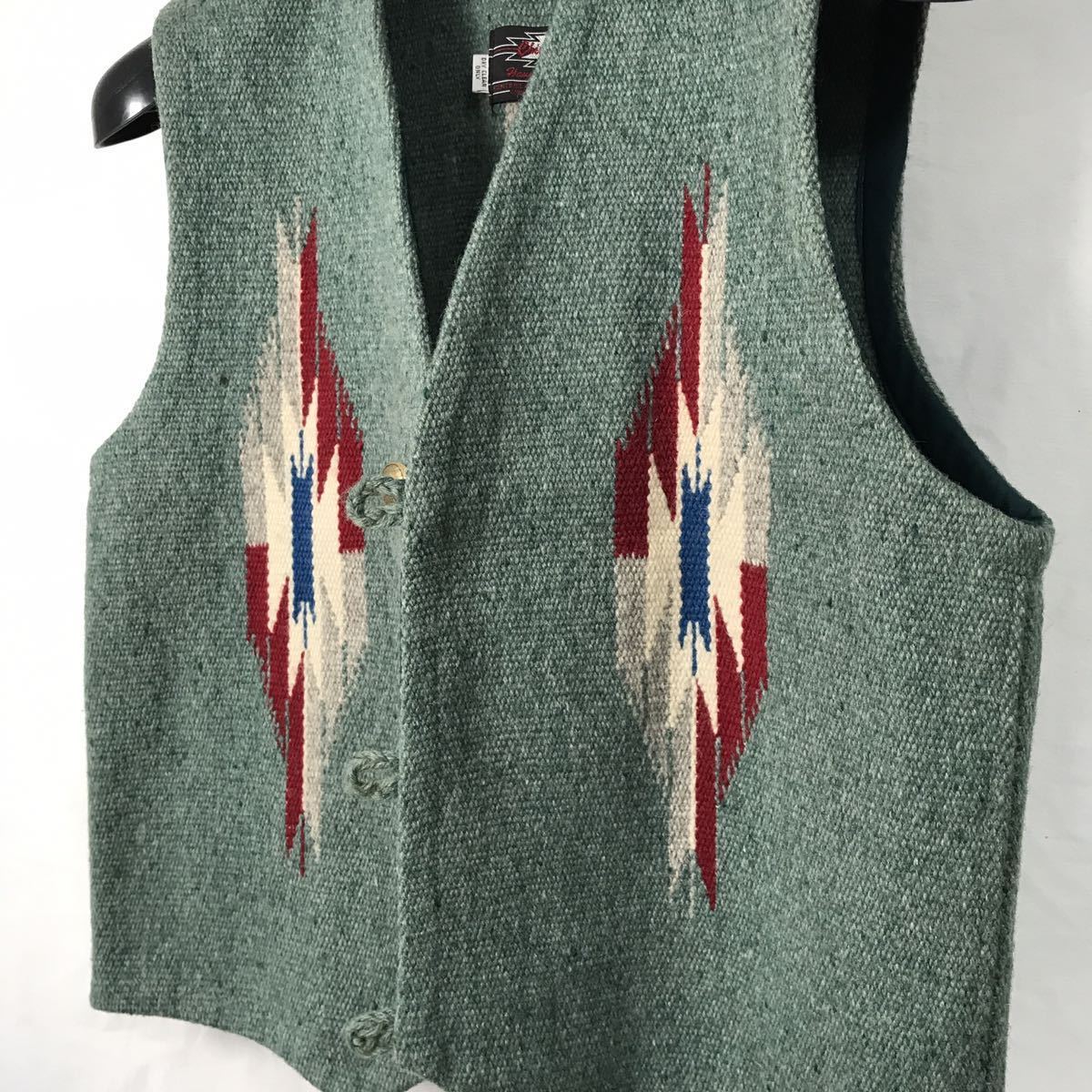 美品 配色最高 センチネラ チマヨベスト 36 CENTINELA グリーン系  