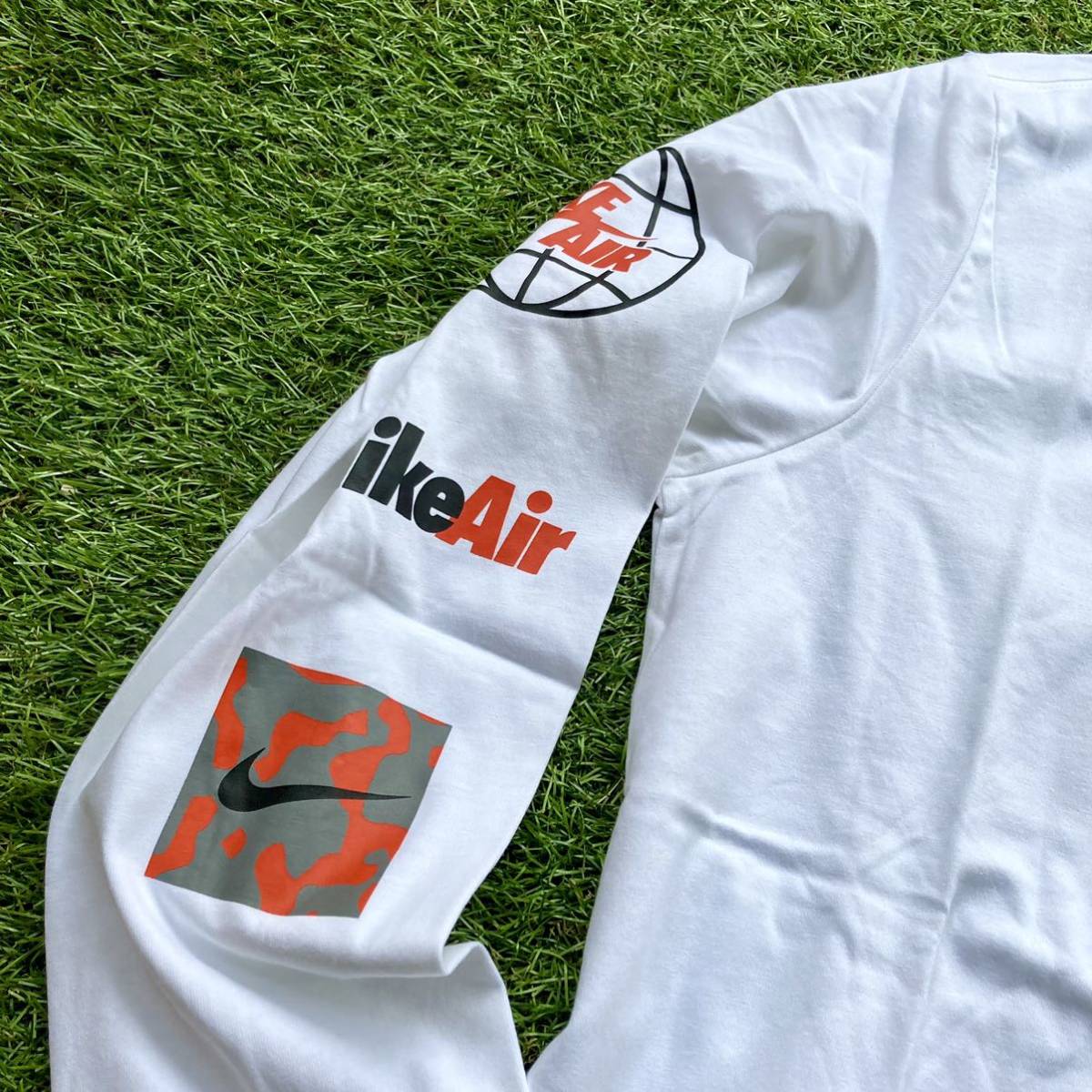 NIKE ナイキ AIR ロンT サイズ L 長袖 JUST DO IT JDI 白 ホワイト 