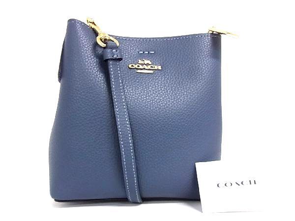 コーチCOACH タウンバケットバッグショルダーバッグ ネイビー新品