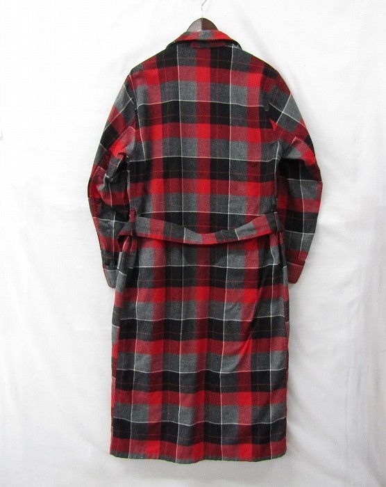 50s~ Vintage サイズ M~ Roytex チェック ガウン ローブ ロング コート 