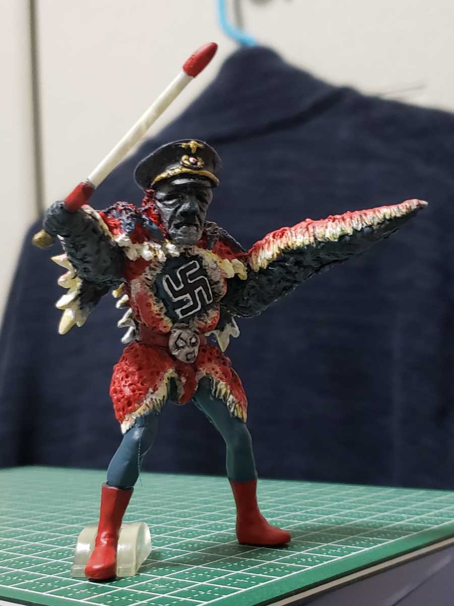 HG仮面ライダー怪人ガチャ 改造リペイント完成品 仮面ライダーX ゴッド