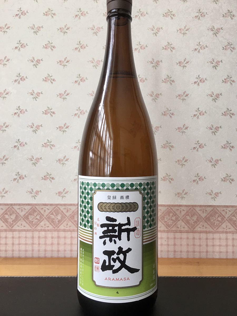 飲料 【新政】グリーンラベル 秋田県内限定 1800ml 一升瓶 号酵母 NO.6