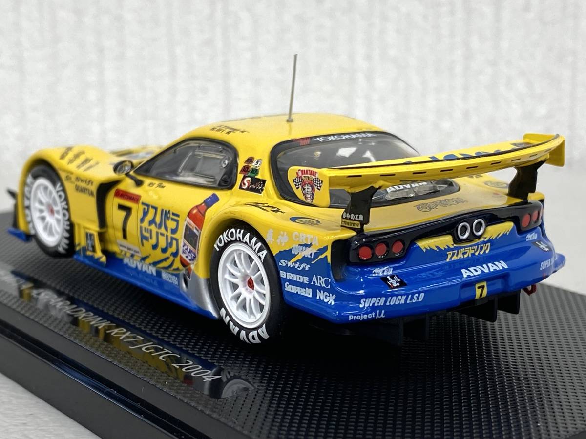 ＜絶版 ＞EBBRO エブロ 1/43 AMEMIYA ASPARA DRINK RX7 No.7 JGTC 2004 雨宮 アスパラドリンク ...