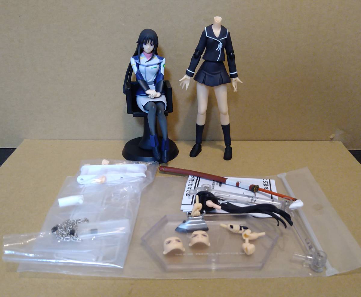 ジャンク figma 諫山黄泉 喰霊 -零-＋挿げ替え用改造フィギュアセット 