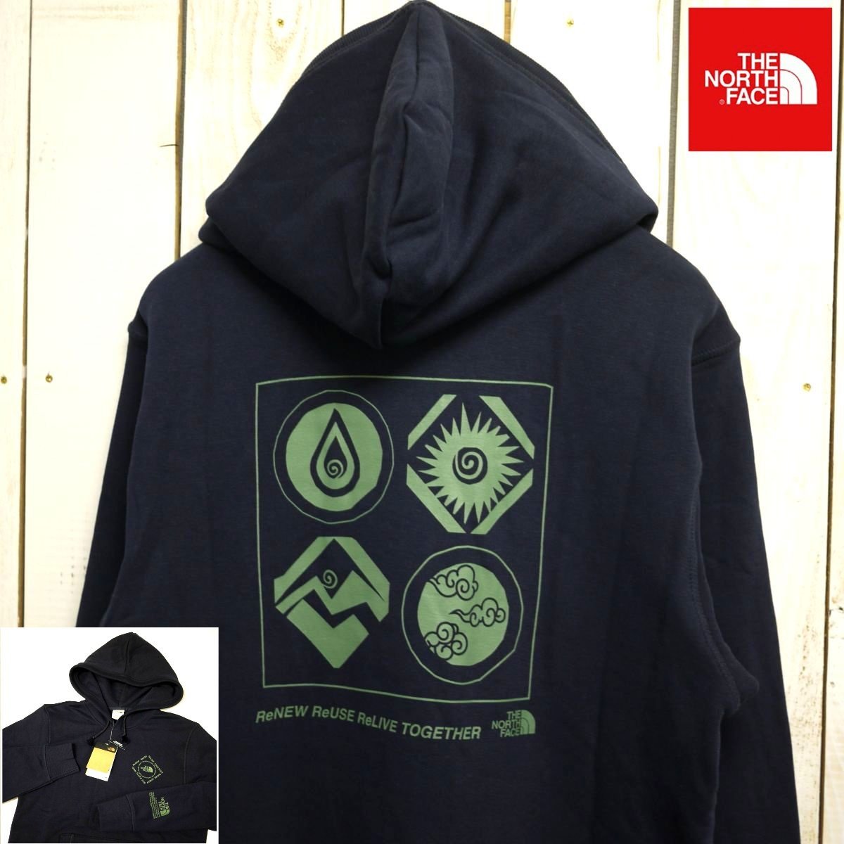人気セール，本物保証 USA限定 ノースフェイス 袖ロゴ スウェットパーカー プルオーバー M ネイビー THE NORTH FACE HIMALAYAN BOTTLE HDY /ca70(その他)｜売買されたオークション情報、yahooの商品情報をアーカイブ公開 - オー 男性用