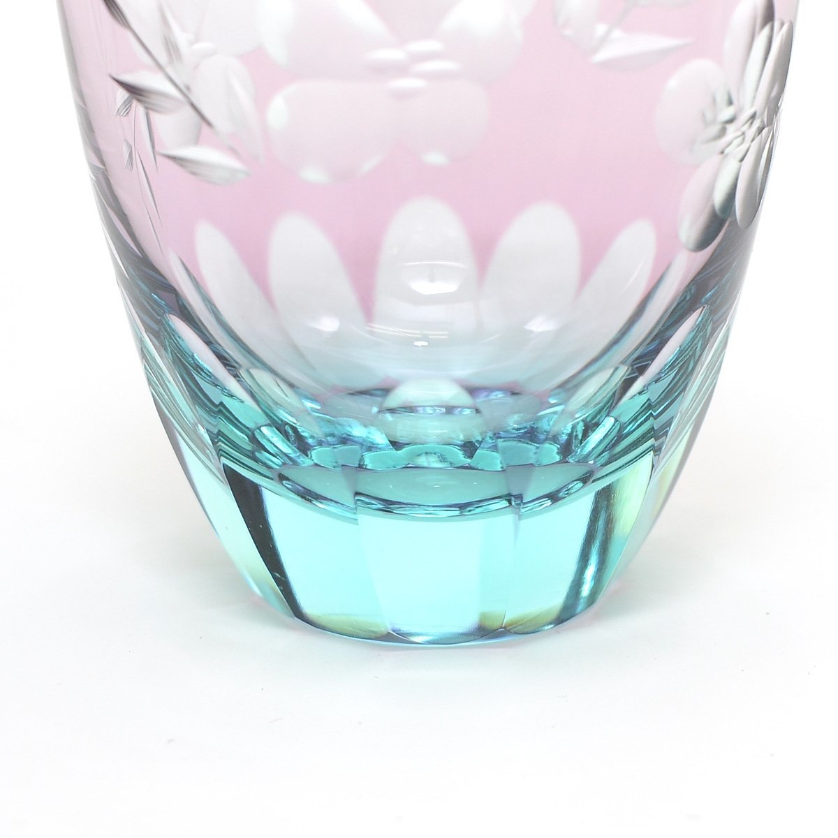 ◎431385 未使用品 北一硝子 ガラス器 冷酒セット 切子グラデーション