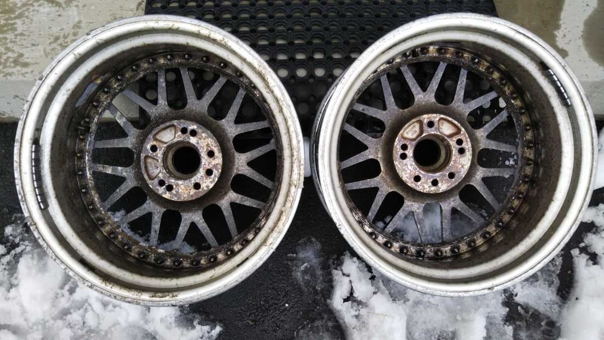 ☆深リム WORK VS MX 17×9j+35 4-5H 114.3 2本 ドリケツ ワーク 